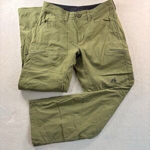 Eddie Bauer First Ascent Guide Pro Fleece Lined Pants Mens 34x30 Green Hiking
